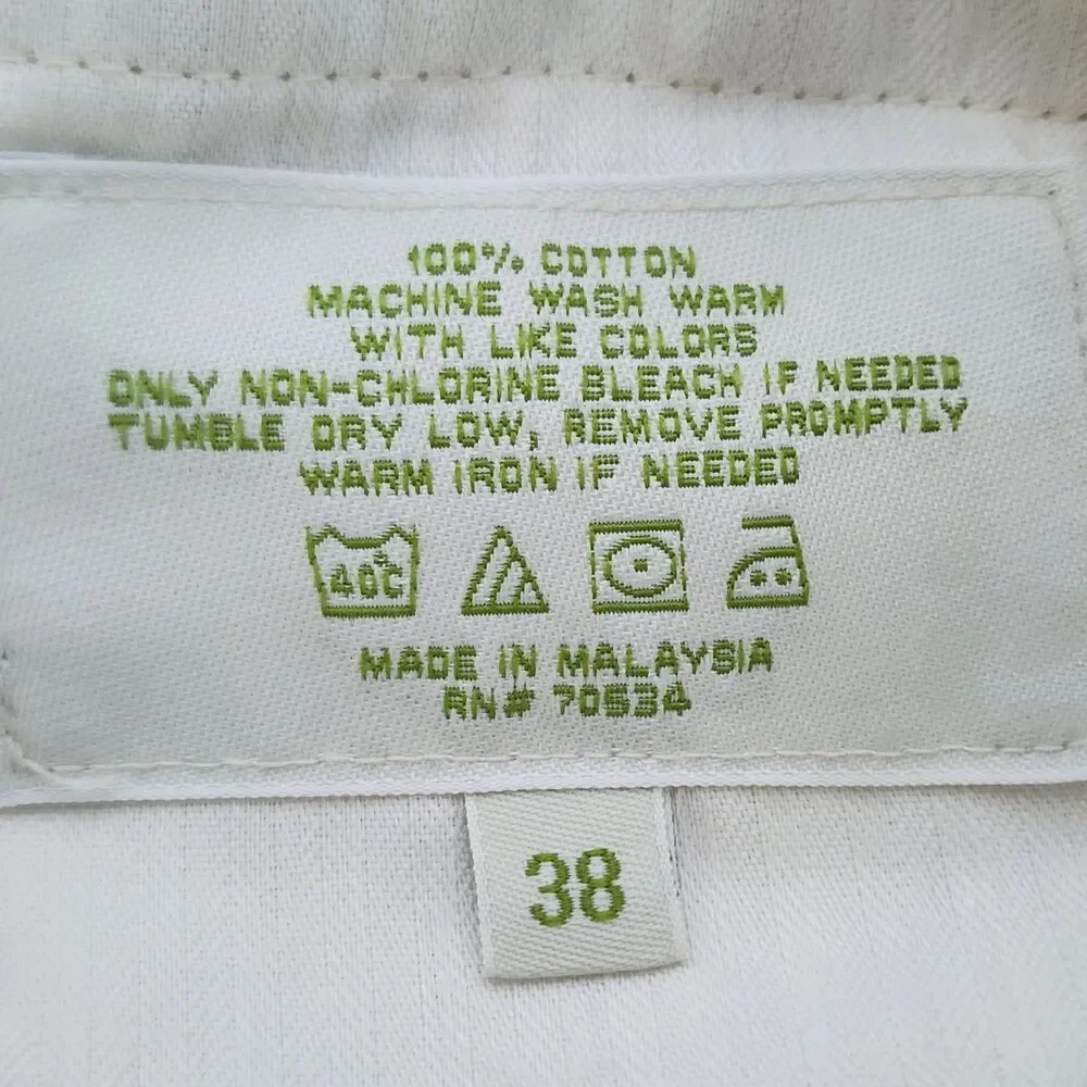 NWT Orvis Men's Wrinkle-Free Chinos Khaki Pleated Pants Size 38 100% Cotton